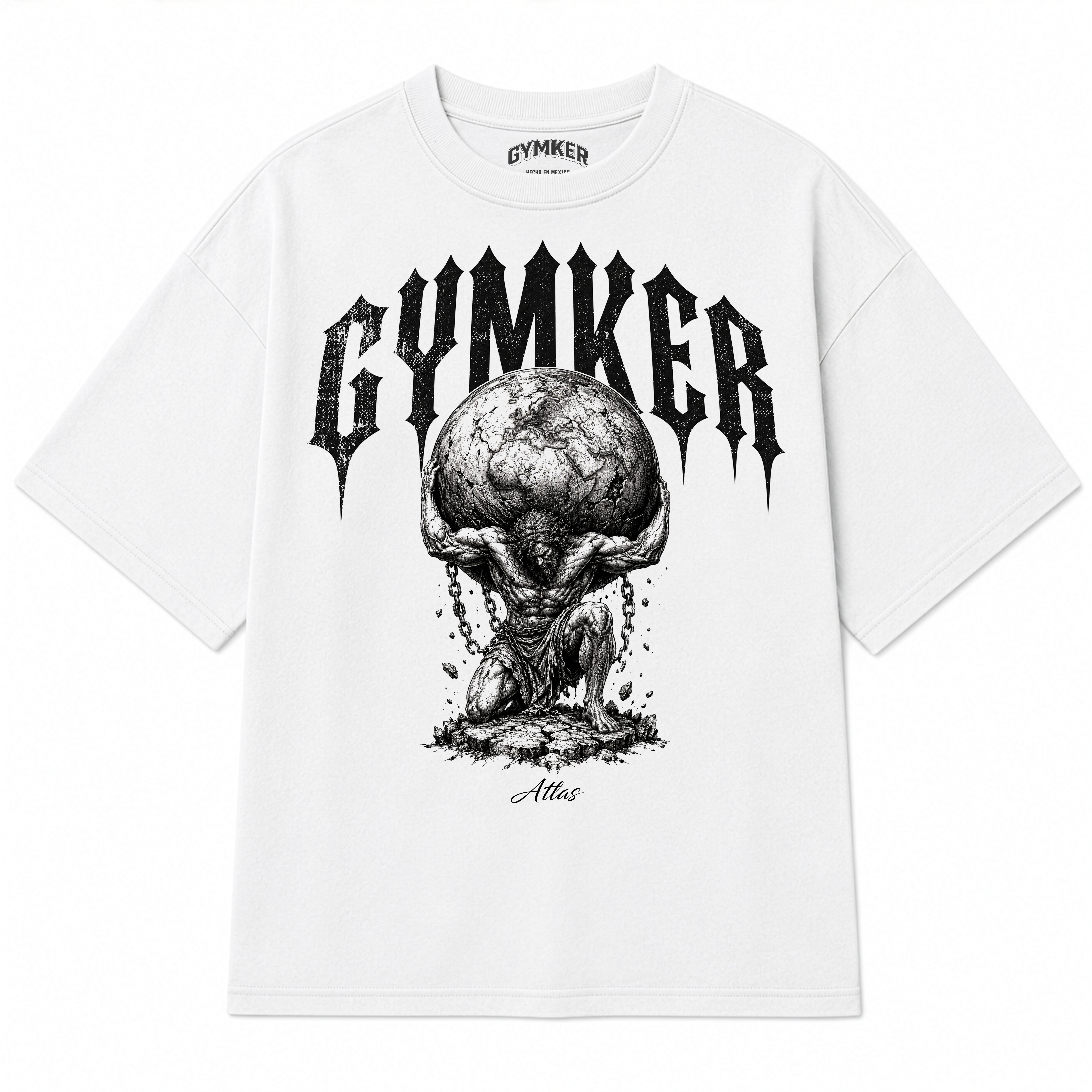 Playera Oversize Atlas Condenados Drop GYMKER