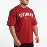 Playera entrenamiento Oversize ROJA GYMKER-HEAVY DUTY