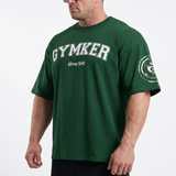Playera entrenamiento Oversize VERDE GYMKER-HEAVY DUTY