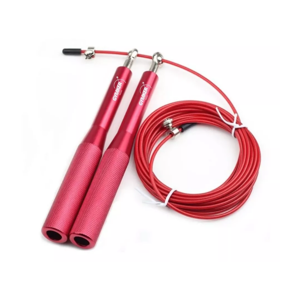 Cuerda para saltar alta resistencia roja GYMKER