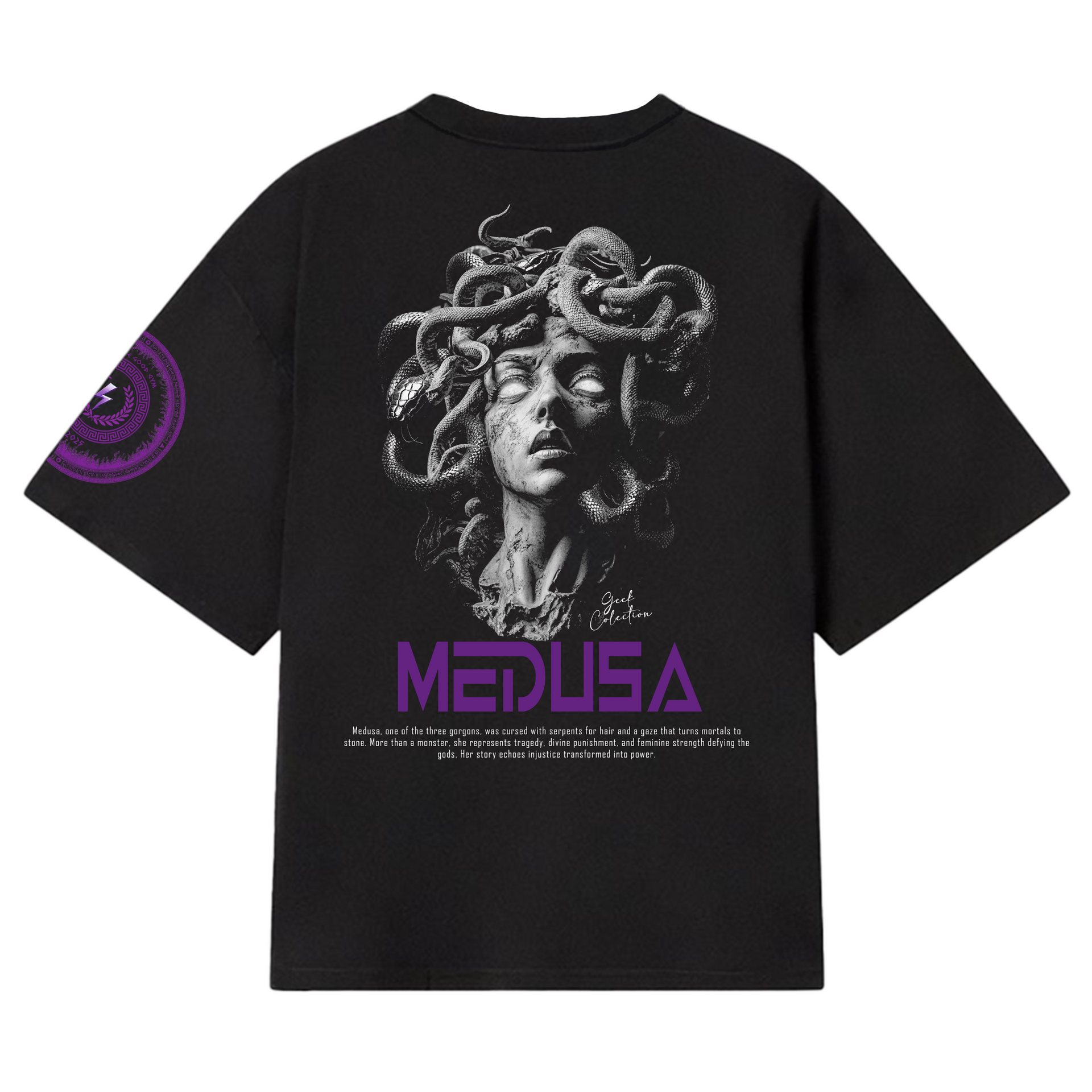 Verdusa Playeras Espalda Descubierta Tatuado Medusa Mitología