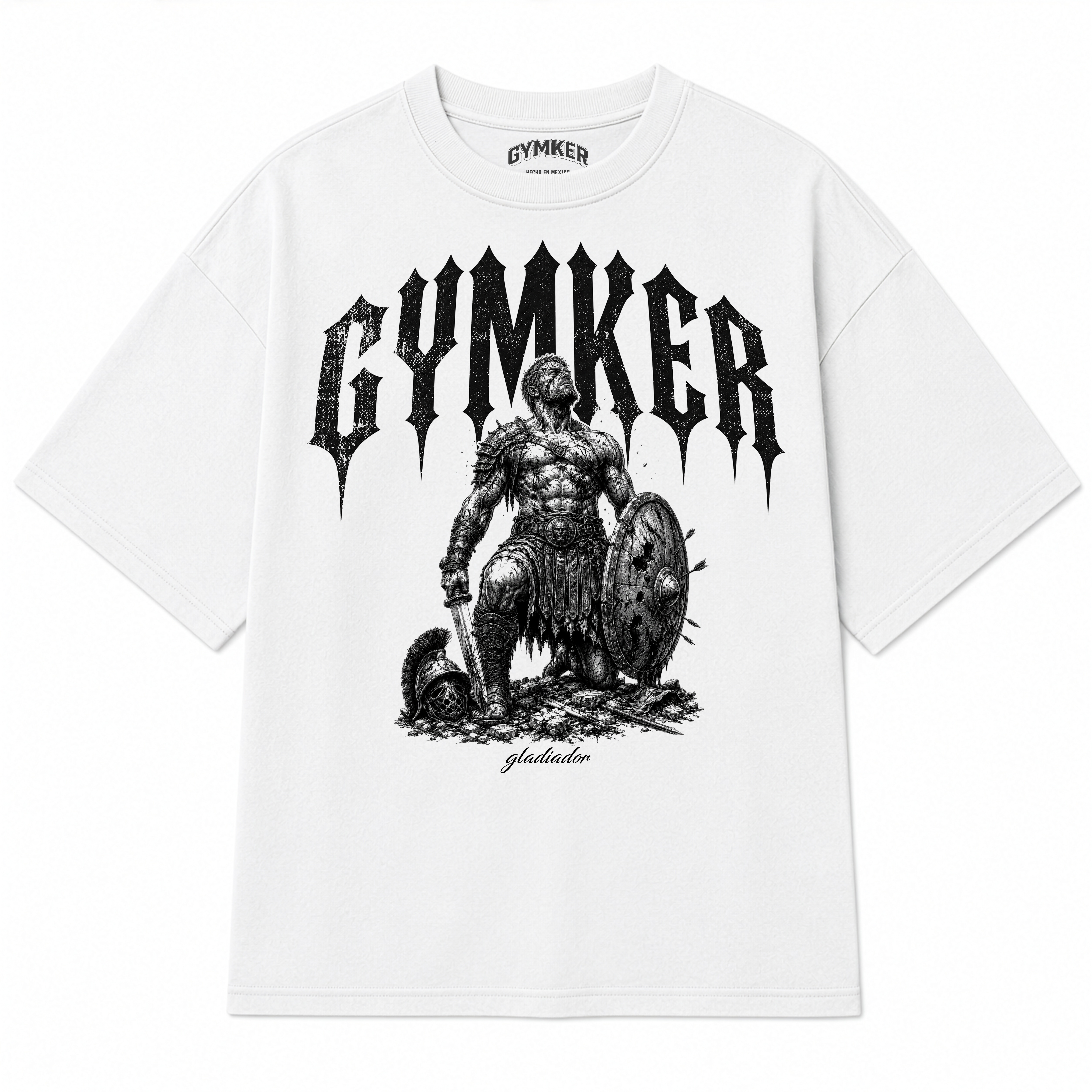Playera Oversize Gladiador Condenados Drop GYMKER