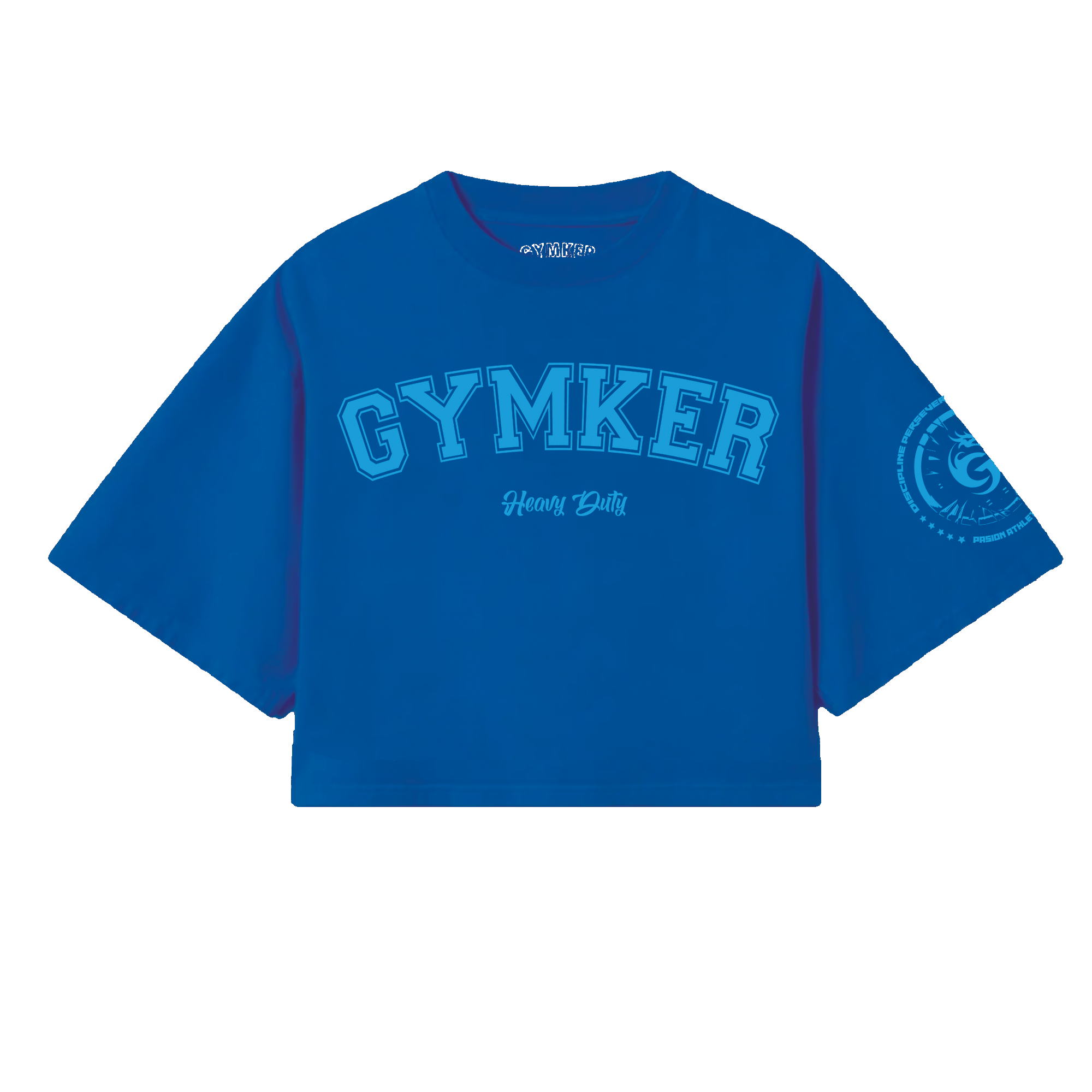 Crop top mujer HEAVY DUTY (Azul)