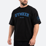 Playera entrenamiento Oversize negra  GYMKER-HEAVY DUTY
