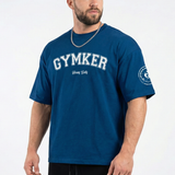 Playera entrenamiento Oversize AZUL GYMKER-HEAVY DUTY