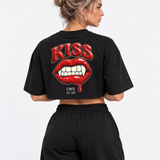 Crop Top Mujer kiss | 200 g/m²