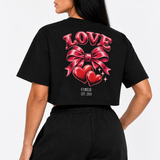 Crop Top Mujer Love | 200 g/m²