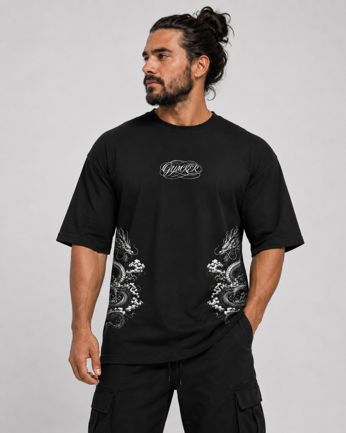 Playera Ronin Japan Drop GYMKER - detalle gráfico