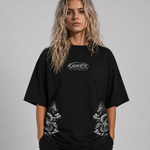 Playera Hannya Japan Drop GYMKER - detalle gráfico