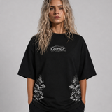 Playera Hannya Japan Drop GYMKER - detalle gráfico
