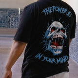 Playera entrenamiento oversize the power is in your mind