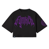 Crop top Oversize mujer negro Greek colecction