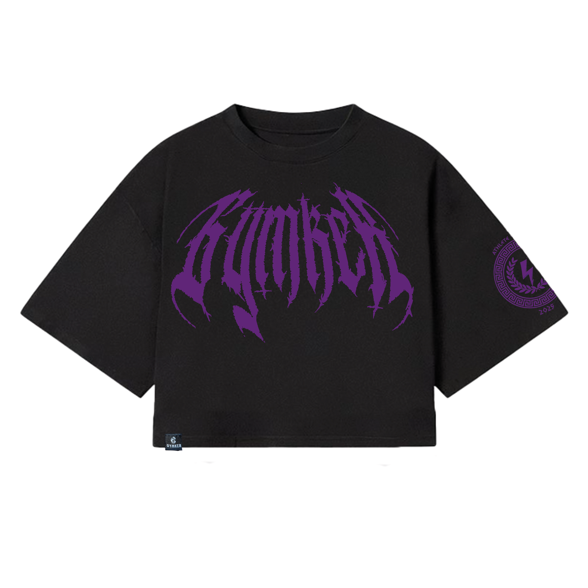 Crop Top Mujer Greek Collection Negro GYMKER
