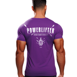 Playera Deportiva POWERLIFTER spartan morado