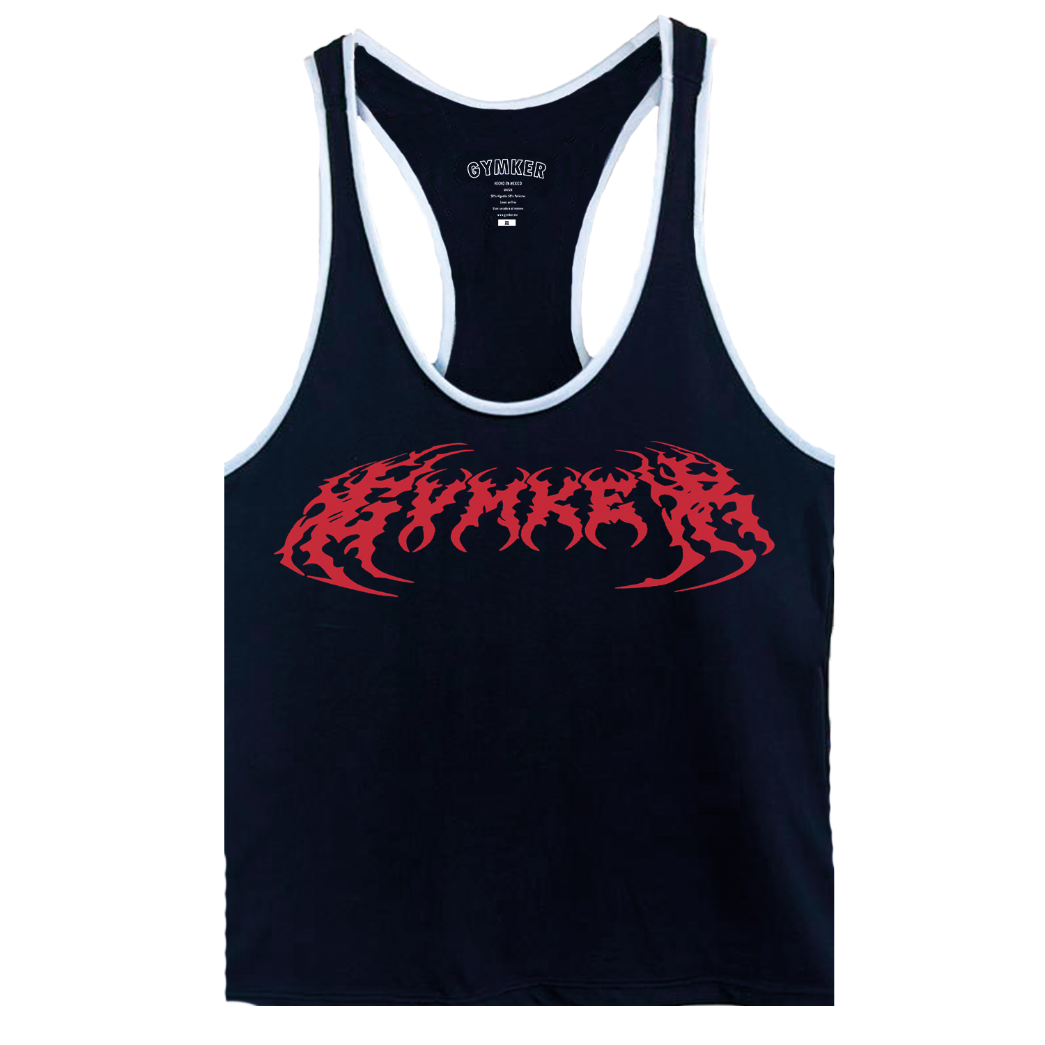 Playera Olímpica Cosmic Black GYMKER - roja