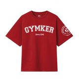Playera entrenamiento Oversize ROJA GYMKER-HEAVY DUTY
