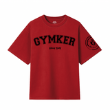 Playera entrenamiento Oversize ROJA GYMKER-HEAVY DUTY