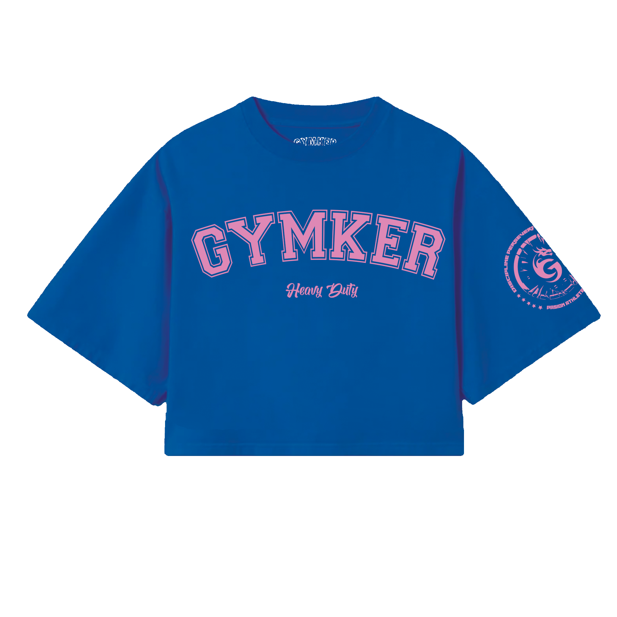 Crop top mujer HEAVY DUTY (Azul)