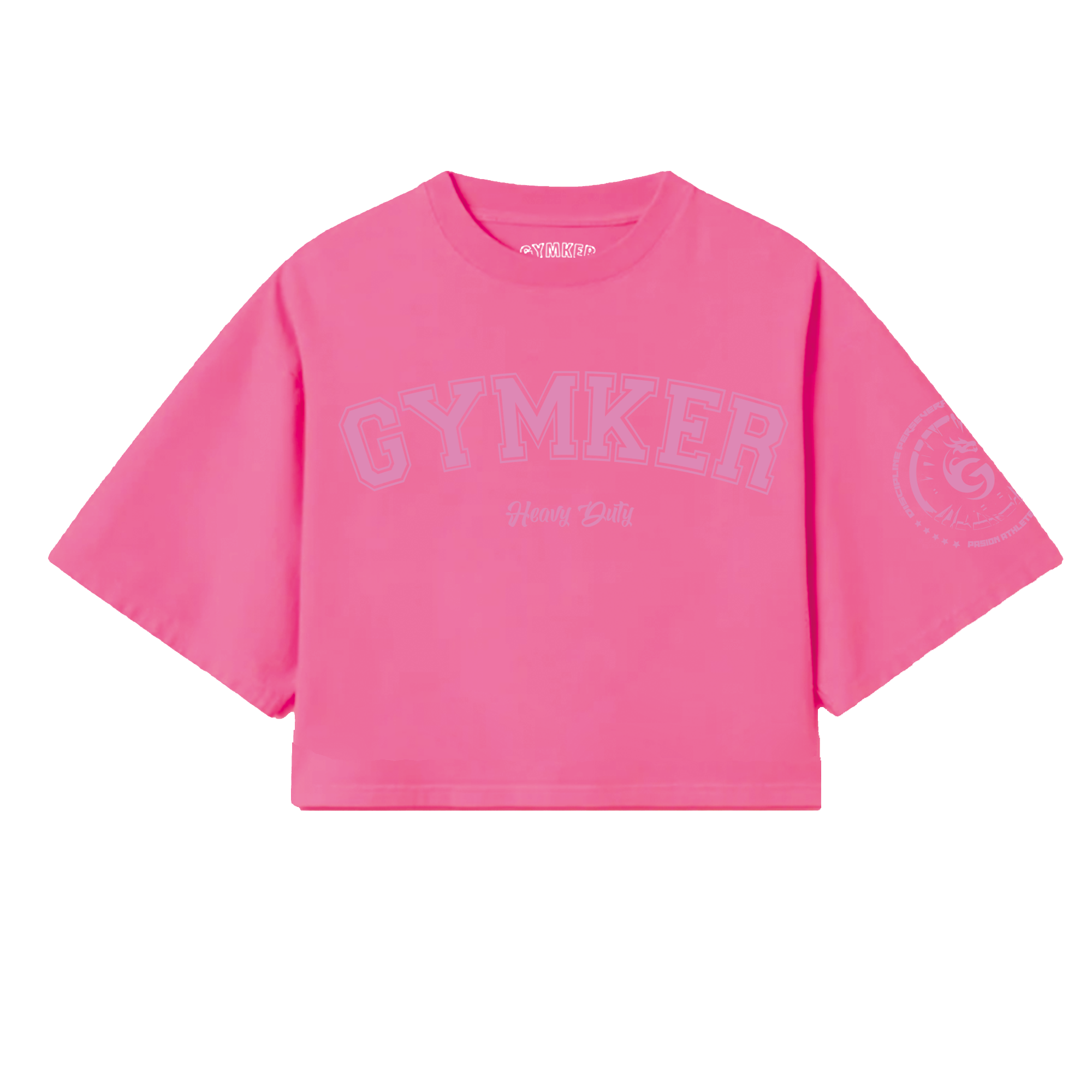 Crop top mujer HEAVY DUTY (rosa)