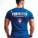 Playera Deportiva POWERLIFTER spartan Azul