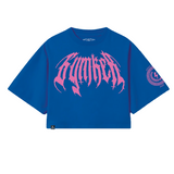Crop top Oversize mujer negro Greek colecction blue