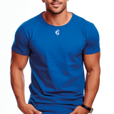 Playera Deportiva POWERLIFTER spartan Azul