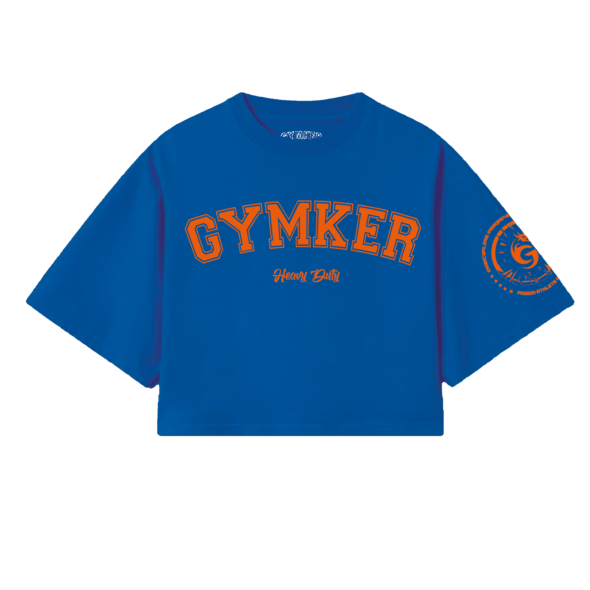 Crop top mujer HEAVY DUTY (Azul)