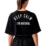 Crop top Oversize mujer keep calm