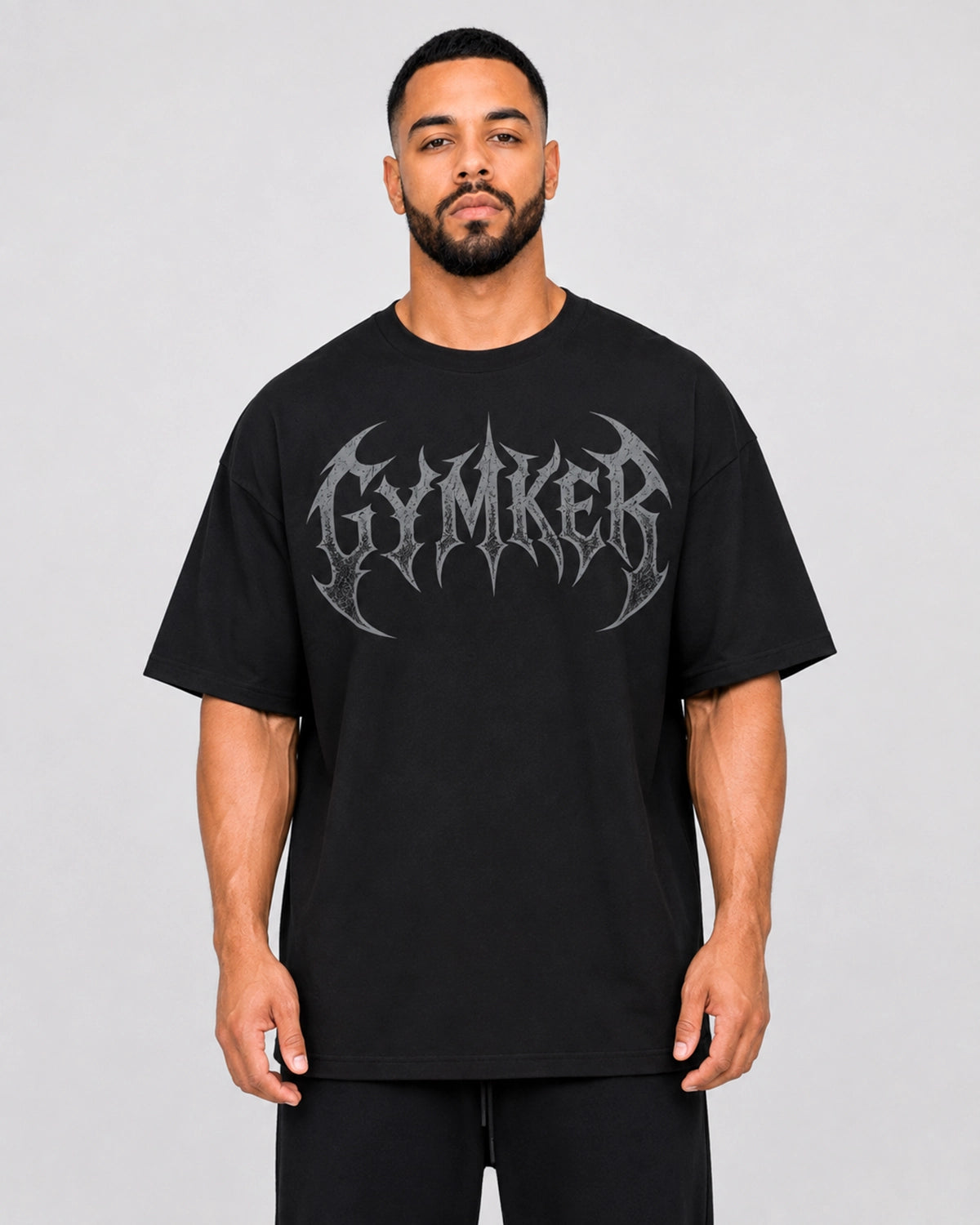 Referencia de fit como está diseñado de playera oversize Gymker