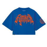 Crop top Oversize mujer negro Greek colecction blue