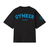 Playera entrenamiento Oversize negra  GYMKER-HEAVY DUTY