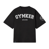 Playera entrenamiento Oversize negra  GYMKER-HEAVY DUTY