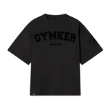 Playera entrenamiento Oversize negra  GYMKER-HEAVY DUTY