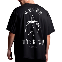 Playera entrenamiento oversize Never give up