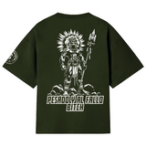 Playera entrenamiento oversize pesado y al fallo Mictlantecuhtli