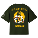 Playera entrenamiento oversize Reps For Jesus