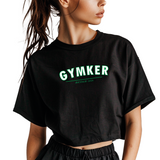 Crop top Oversize mujer The  cat green